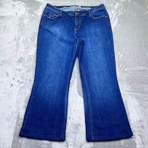 America Rag Cie Bootcut Jeans Womens 20R Fits 37" Dark Wash Denim Casual Classic